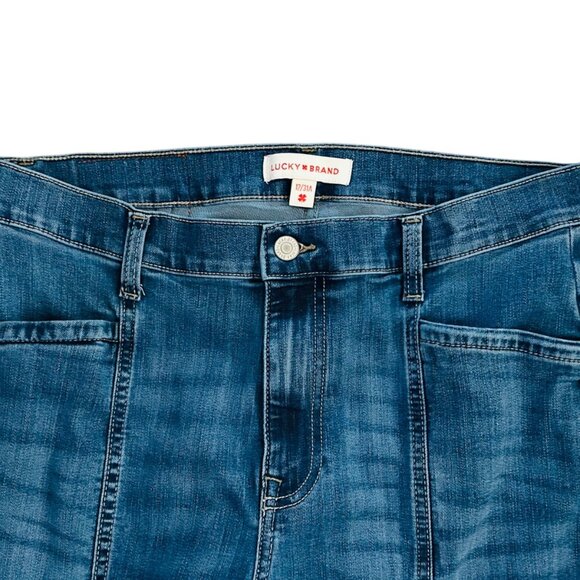 Lucky Brand Women's Size 12 Stevie High Rise Flare Blue Jeans 30 in Inseam - Picture 3 of 7